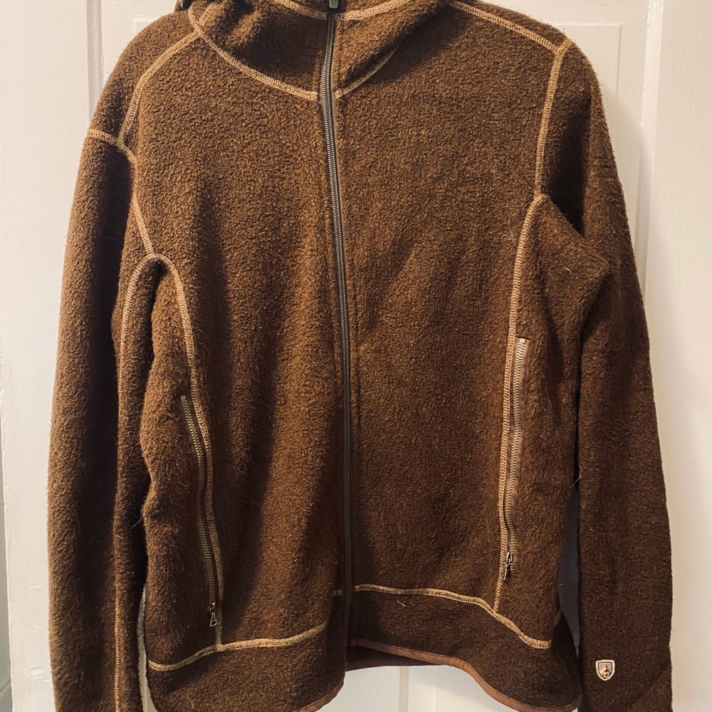 KUHL Brown Fleece Zip-Up Jacket